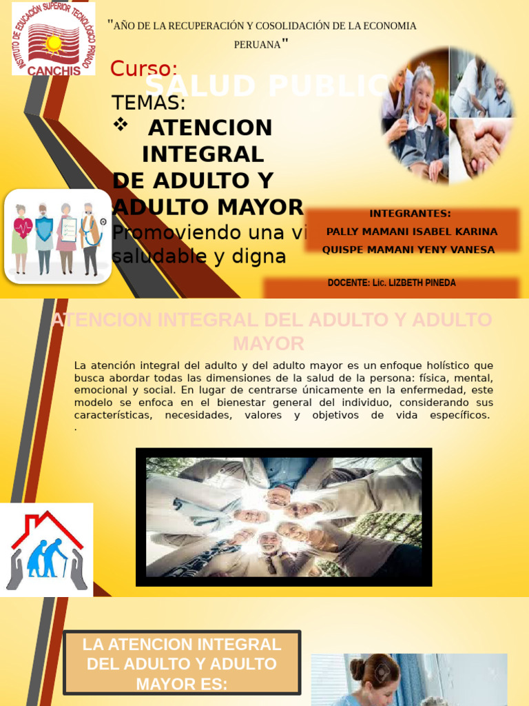Atención Integral del Adulto Mayor en Perú | PDF | Adultos | Vejez