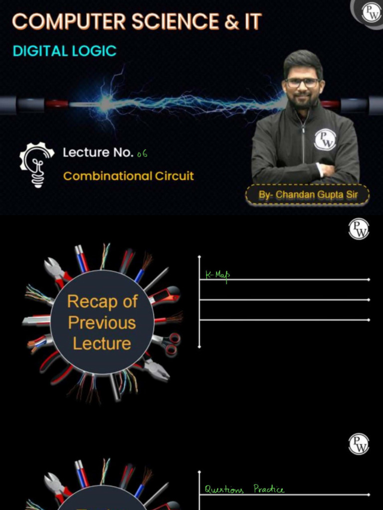 Digital Logic Combinational Circuit 06 Class Notes @BIJZLI | PDF