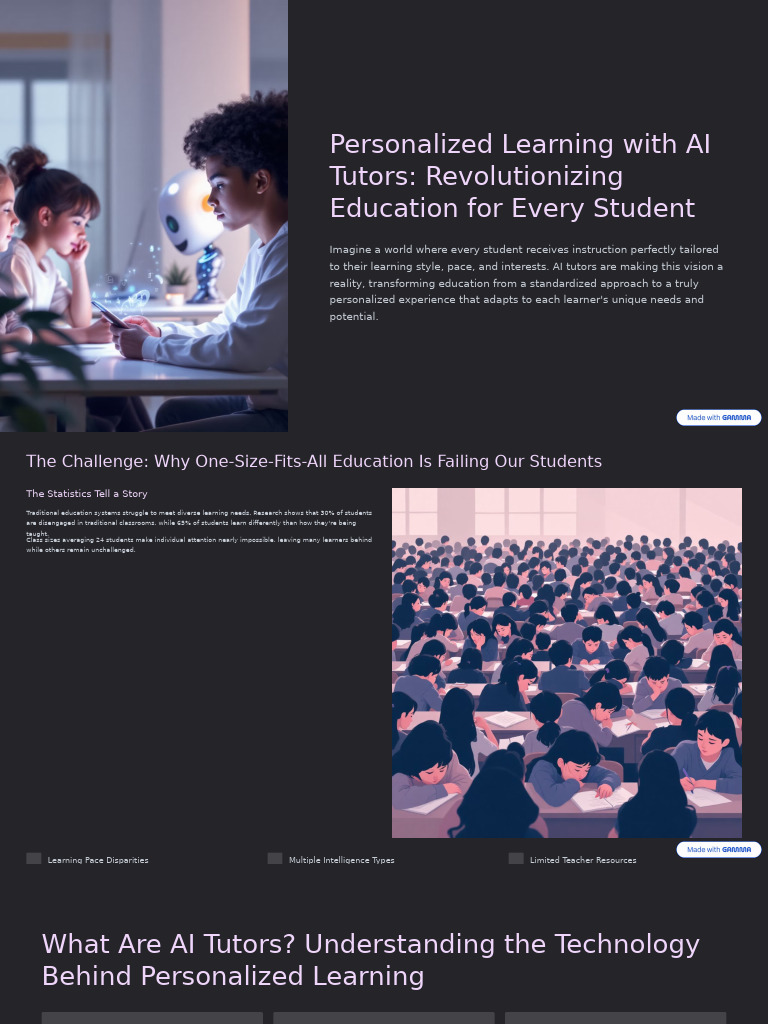 Personalized Learning With AI Tutors Revolutionizing Education for ...