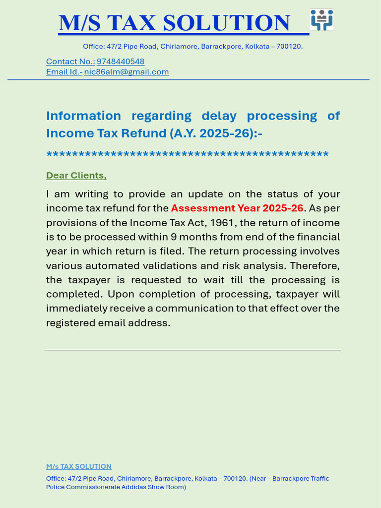Delay in Refund | PDF