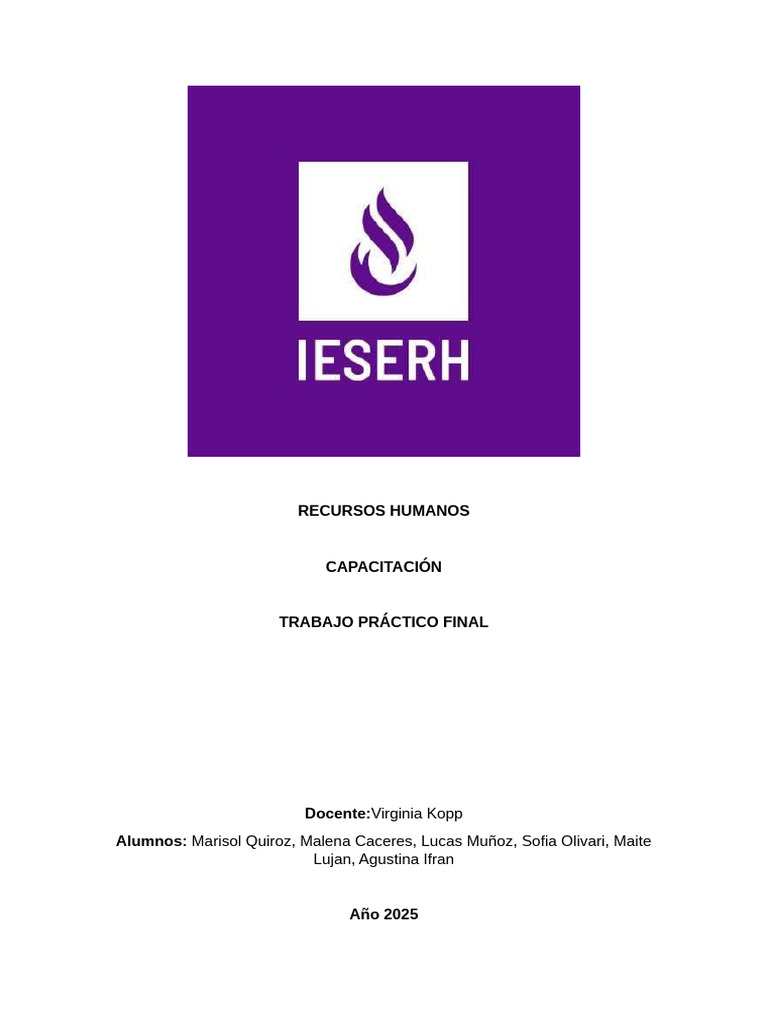 Plan Capacitacion | PDF | Gestión de recursos humanos | Business