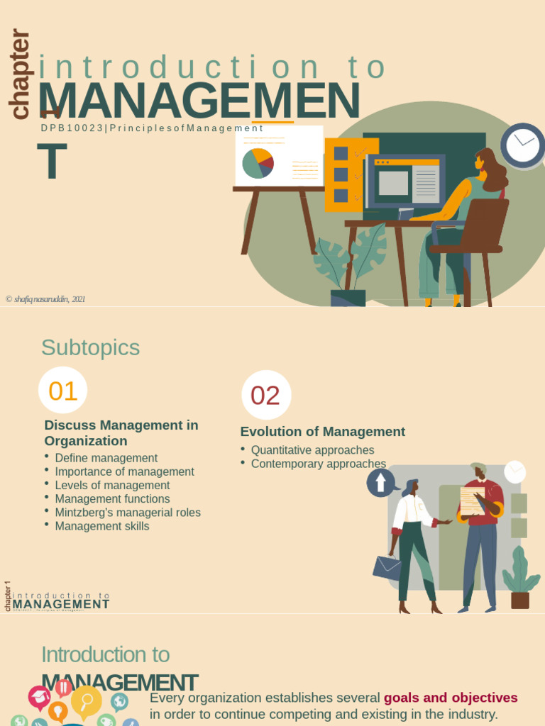 Principles of Management Overview | PDF | Business