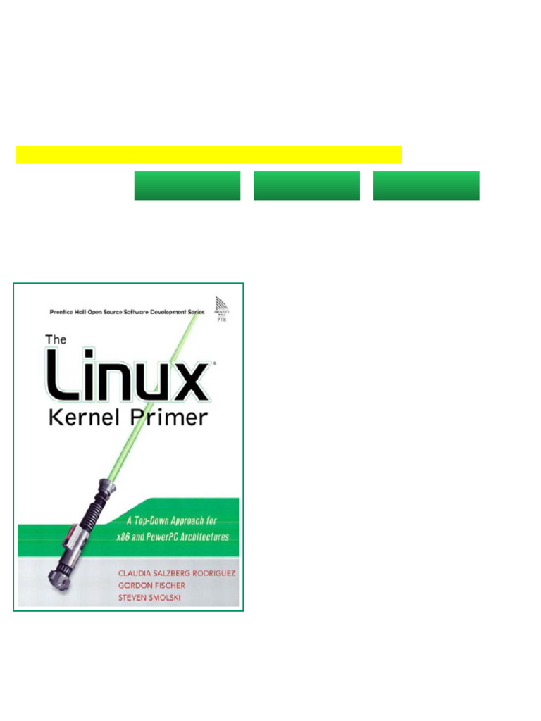 The Linux Kernel Primer A Top Down Approach For X86 and Powerpc ...