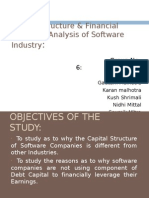 Capital Structure & Financial Leverage Analysis of Software Industry