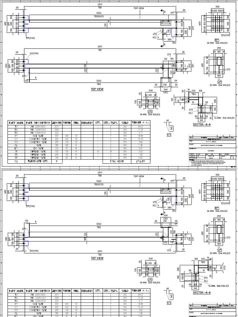 Fabrication Drawing for NTPCL Project | PDF