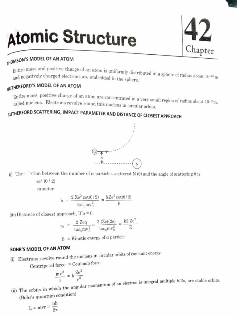 Atomic Models and Electron Behavior | PDF | Electron | Atoms