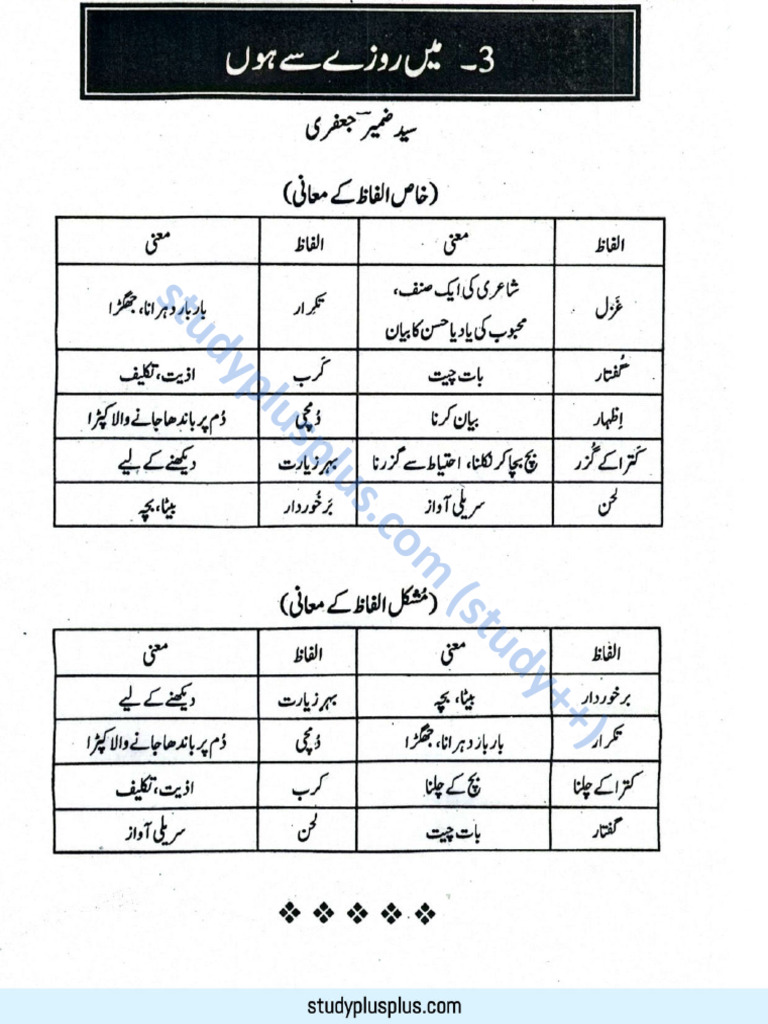 f12 Urdu Nazam 3 | PDF