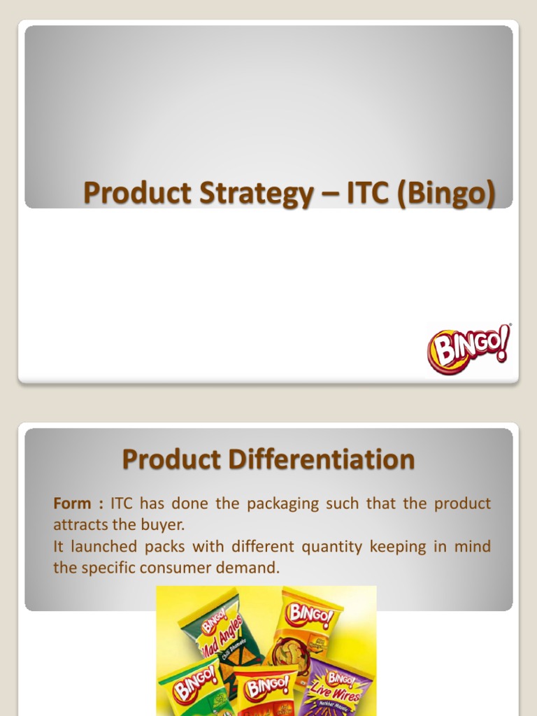 Product Strategy ITC (Bingo) Potato Chip Retail