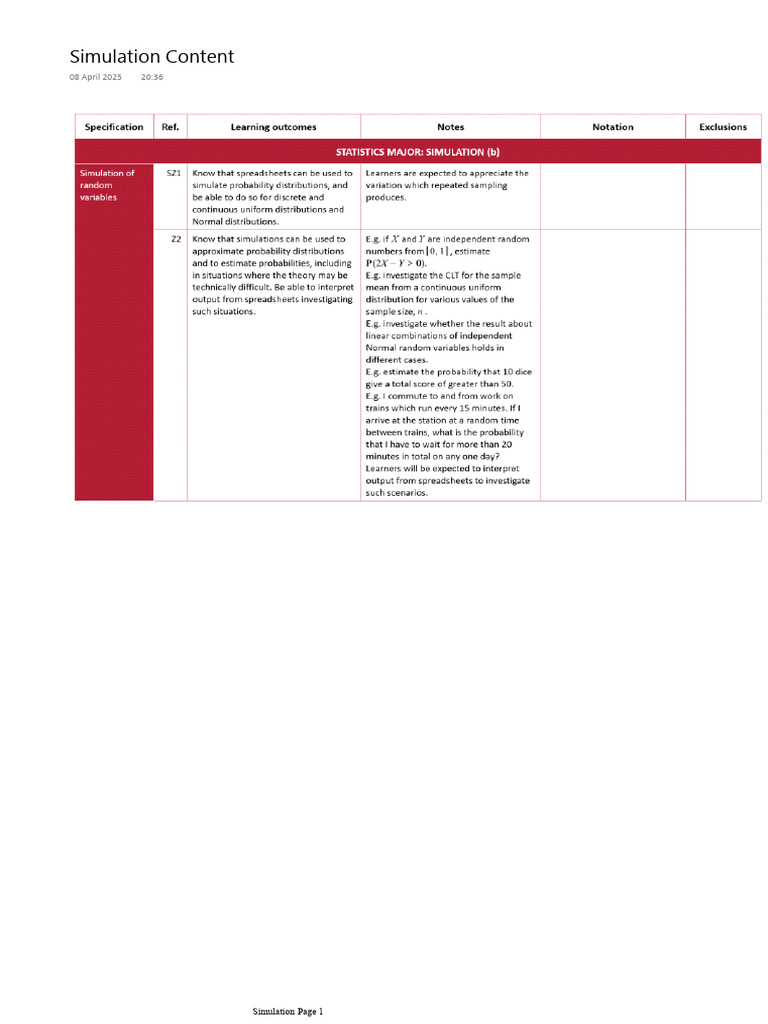 Simulation | PDF