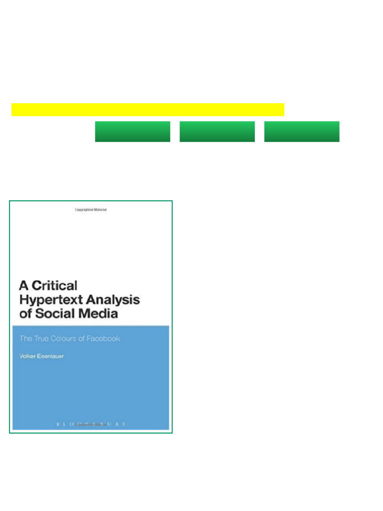 A Critical Hypertext Analysis of Social Media The True Colours of ...