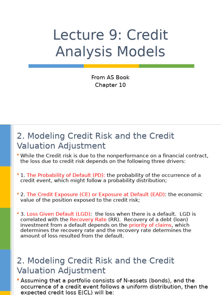 Credit Risk Analysis Models Explained | PDF | Put Option | Option (Finance)