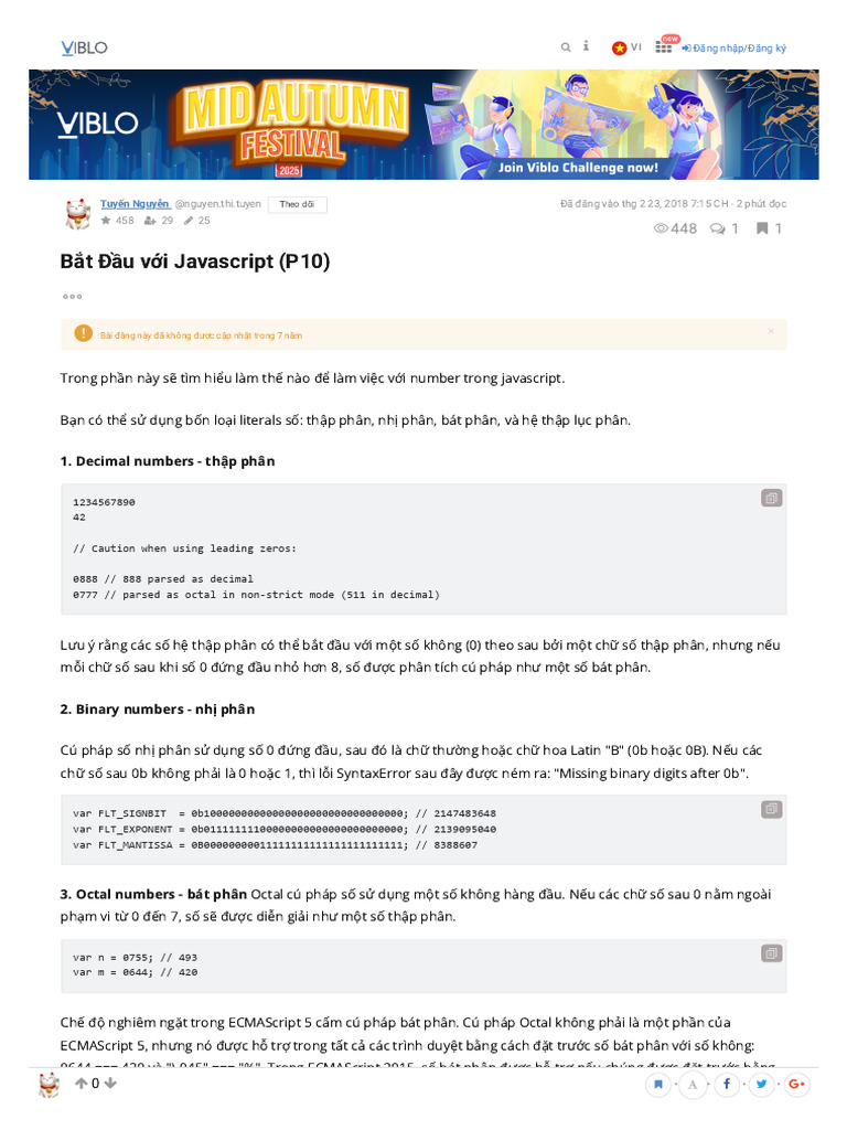 Bắt Đầu với Javascript (P10) | PDF