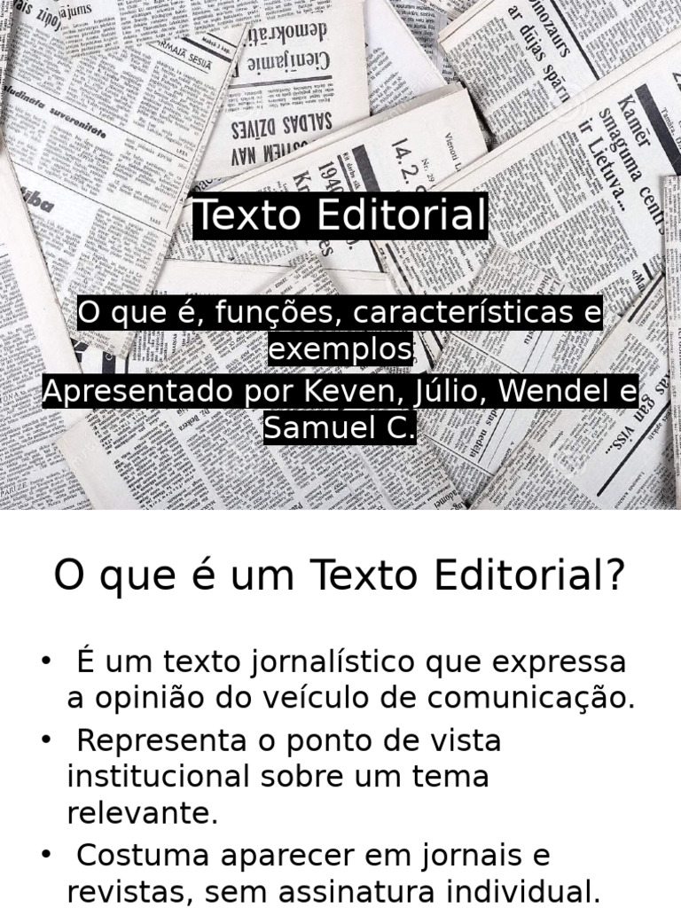 Guia Completo sobre Texto Editorial | PDF