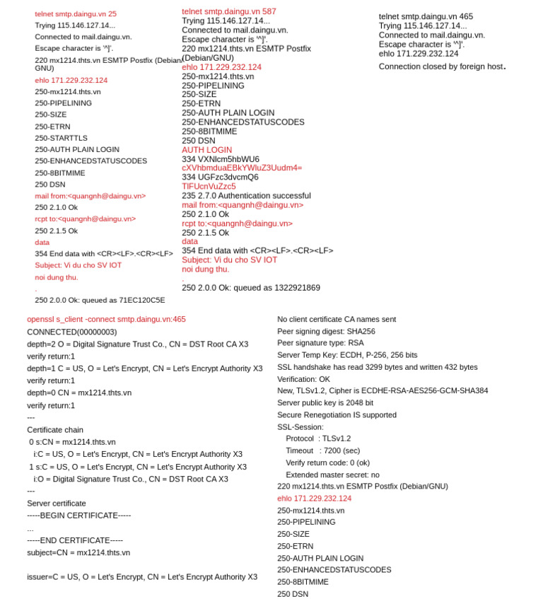 SMTP - S | PDF | Transport Layer Security | Secure Communication