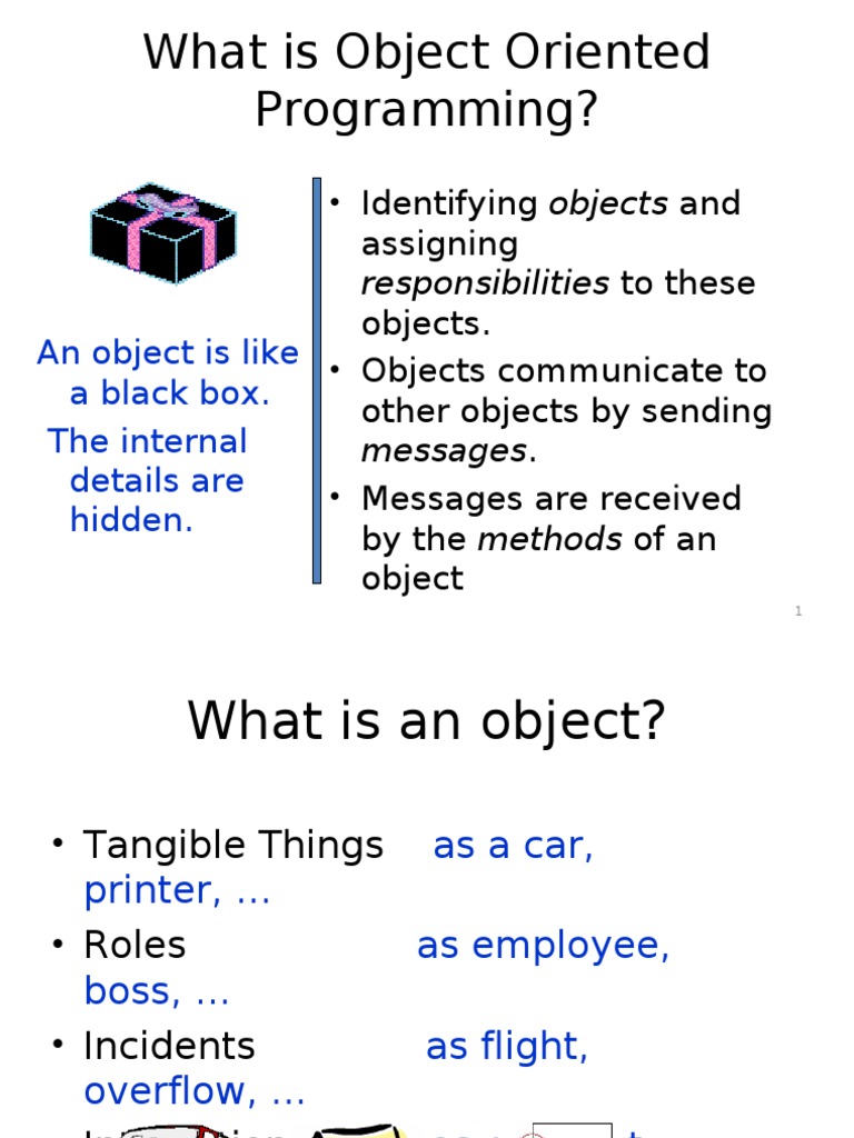 What Is Object Oriented Programming? | PDF | Parameter (Computer ...