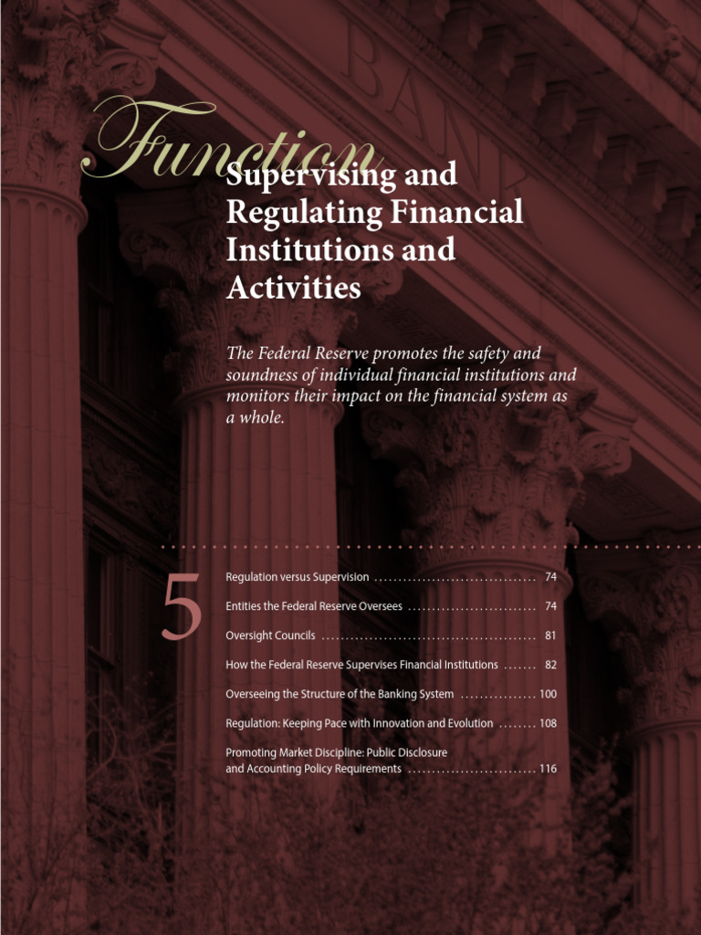 Federal Reserve Financial Oversight Guide | PDF | Banks | Financial ...