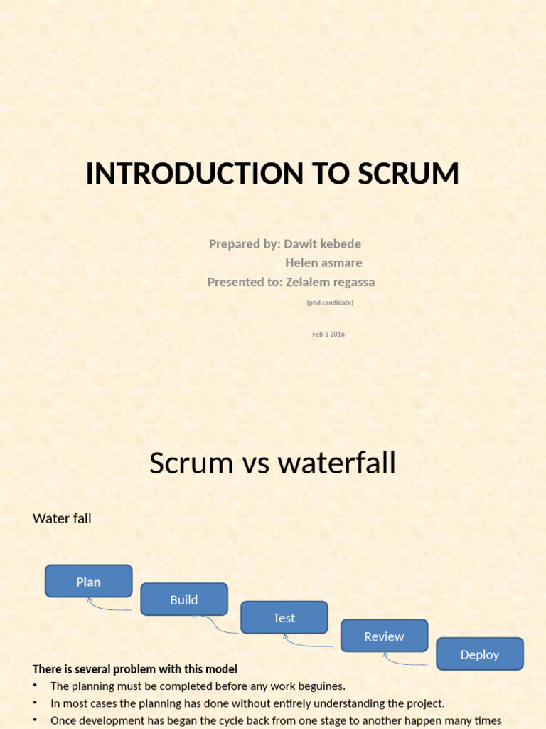 Introduction to Scrum Methodology | PDF | Scrum (Software Development ...