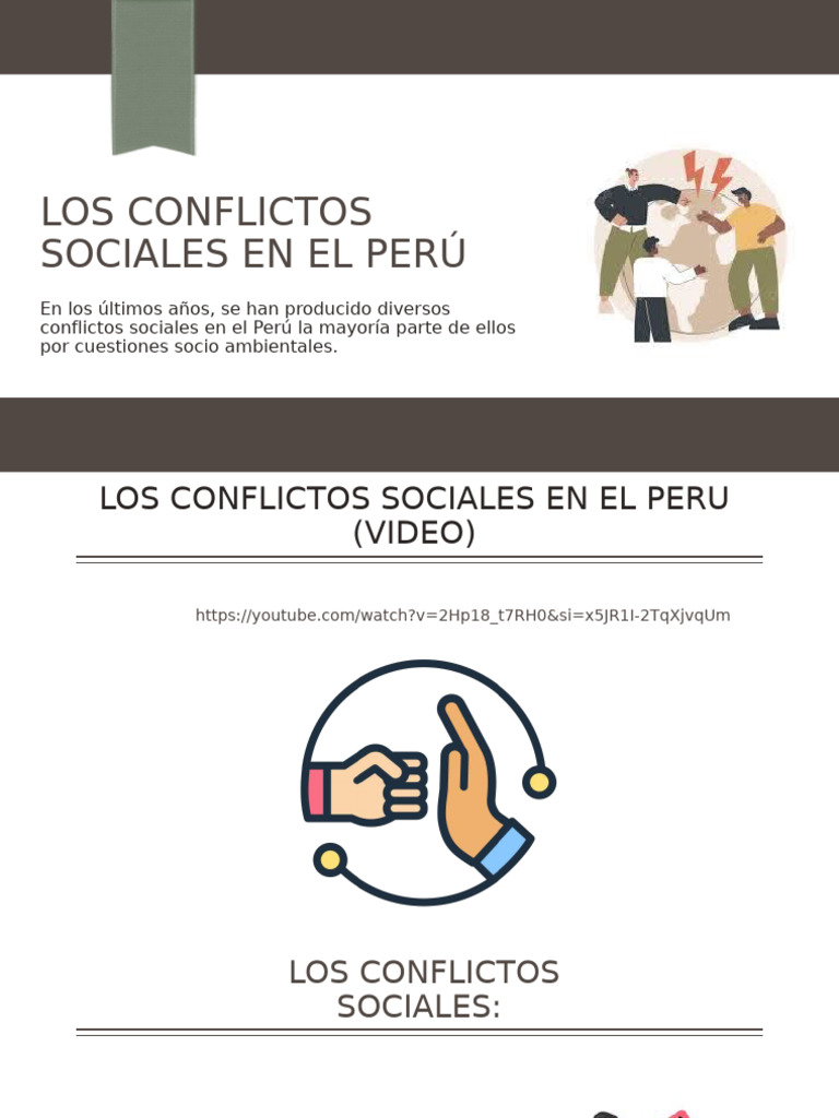 Conflictos Sociales en Perú: Tipos y Causas | PDF | Entorno natural | Perú