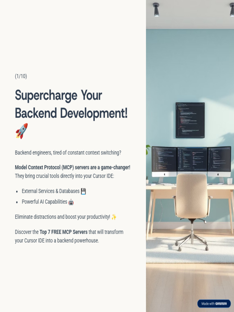 Supercharge Your Backend Development!: Model Context Protocol (MCP ...