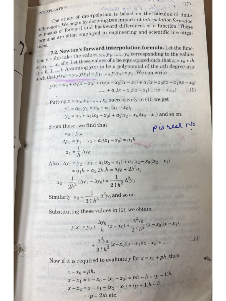 Unit 2 Interpolation 2 | PDF