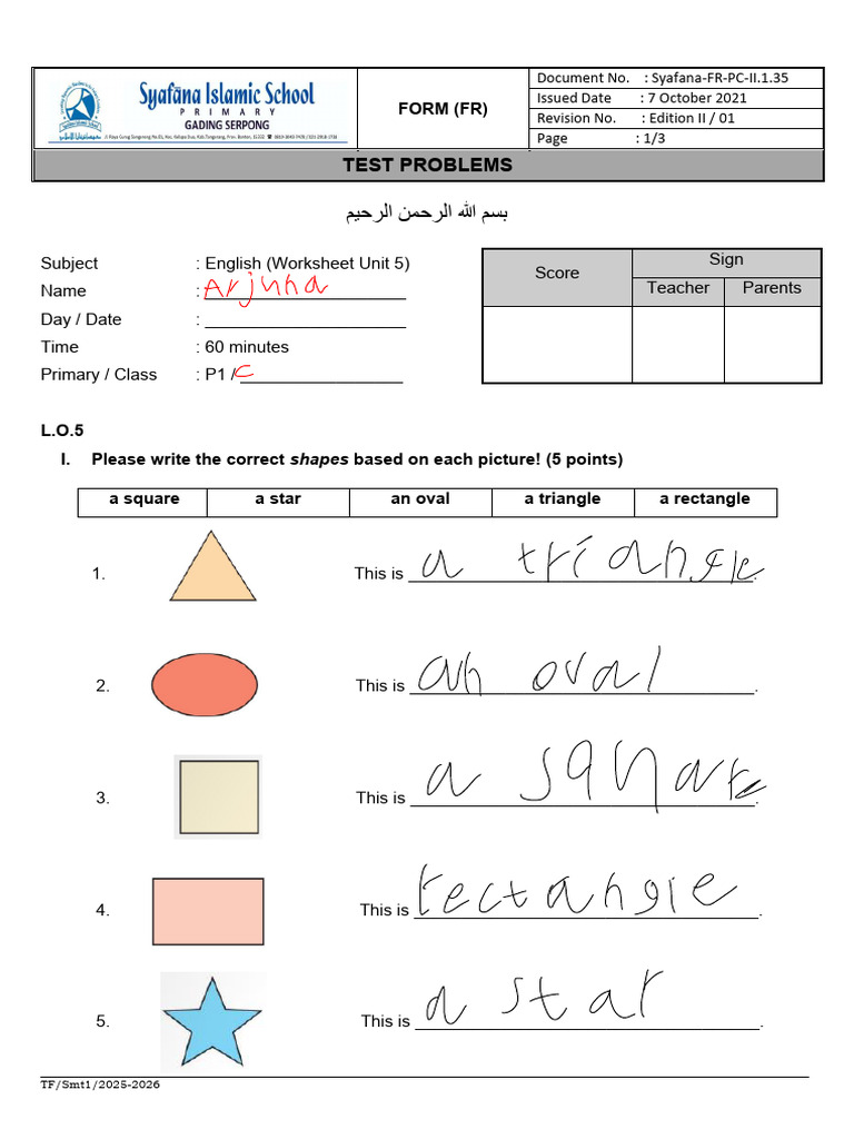 English Worksheet for P1 Students | PDF | Chess Openings | Chess