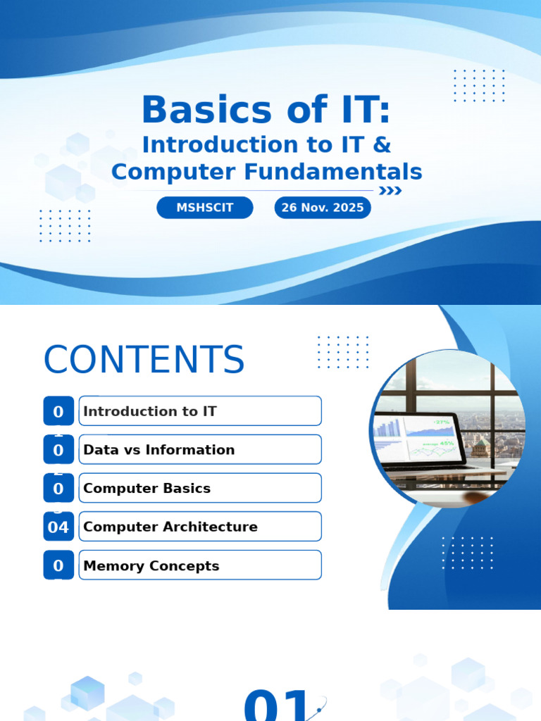 IT Basics: Understanding Computers & Data | PDF | Computer Data Storage ...