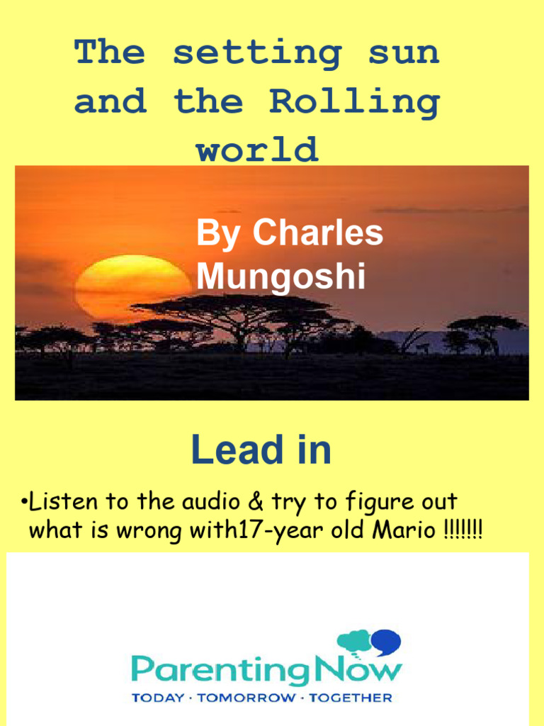 The Setting Sun All | PDF | Narration