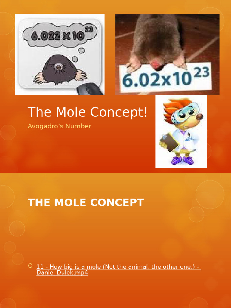 11 - Structure 1.4.1 - The Mole Concept Edited | PDF | Mole (Unit ...