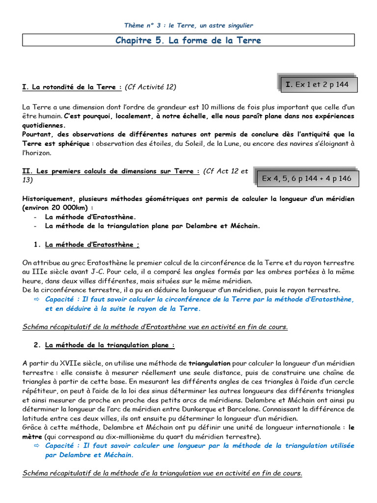 La forme sphérique de la Terre expliquée | PDF | Géométrie