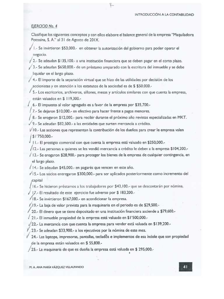 Ejercicios Estados de Situacion Financiera 4 | PDF