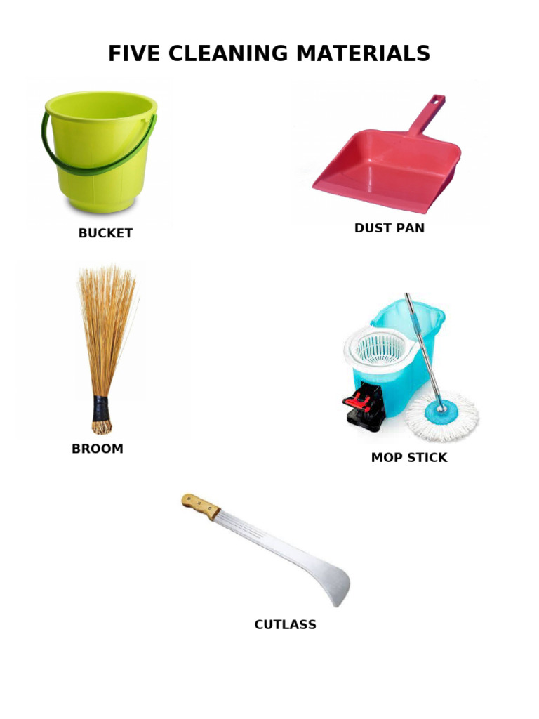 Five Cleaning Materials | PDF