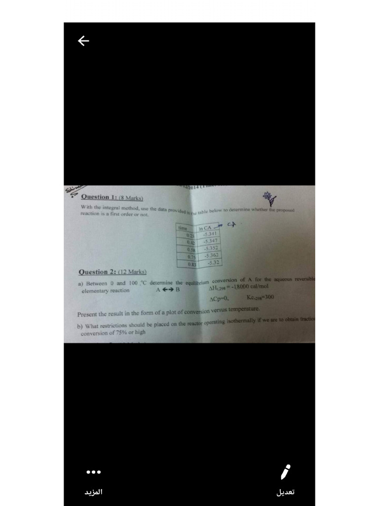Reaction Questions | PDF