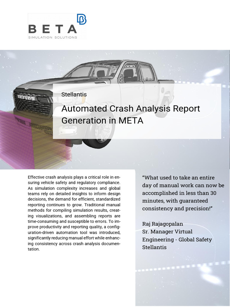 Automated Crash Analysis Reporting Tool | PDF | Simulation | Automation