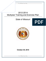 2012-2014 Multiyear Training and Exercise Plan State of Missouri