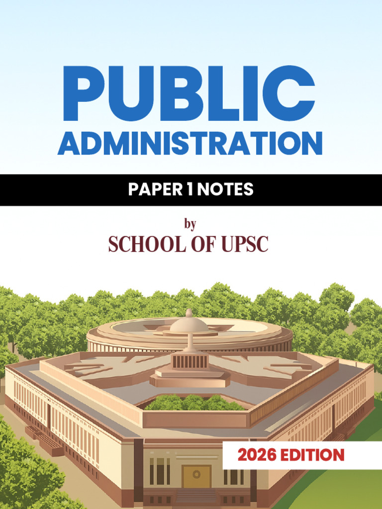 UPSC Public Administration Paper 1 Notes | PDF | Motivation | Motivational