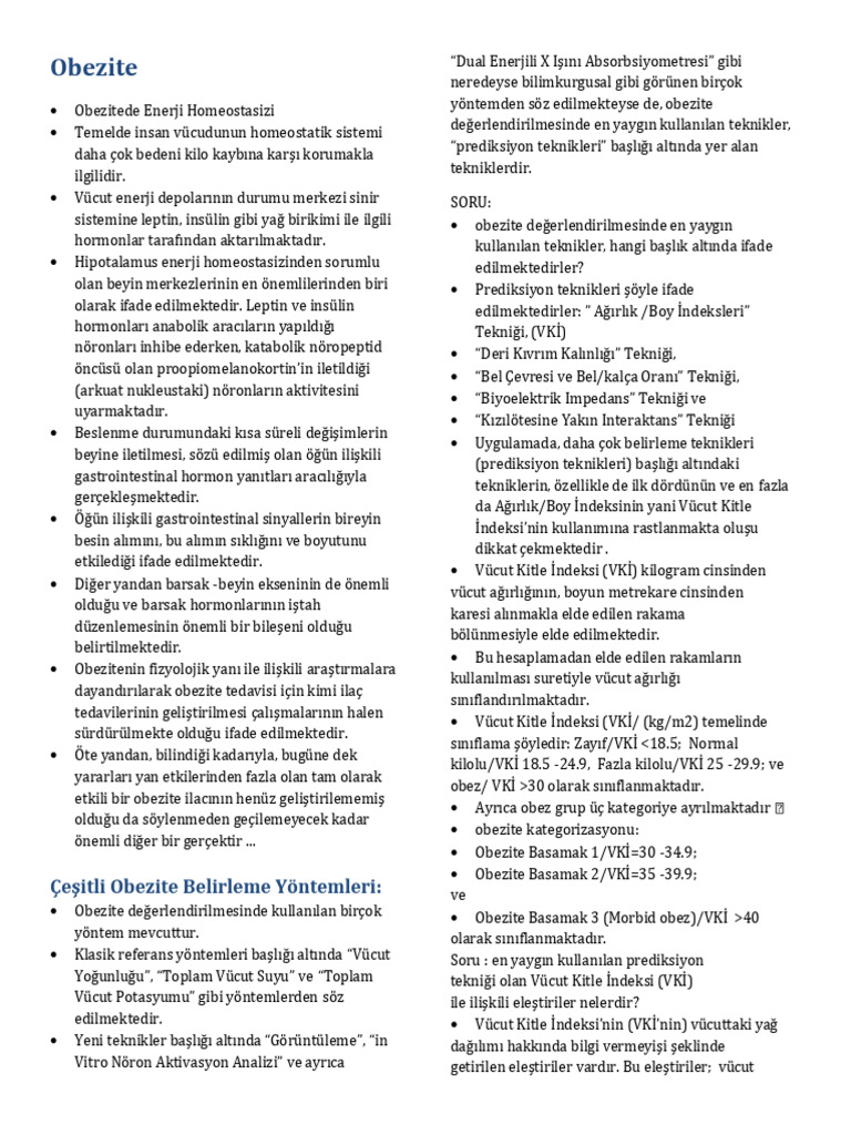 Yeme Bozukluklari Duzenlenmis | PDF