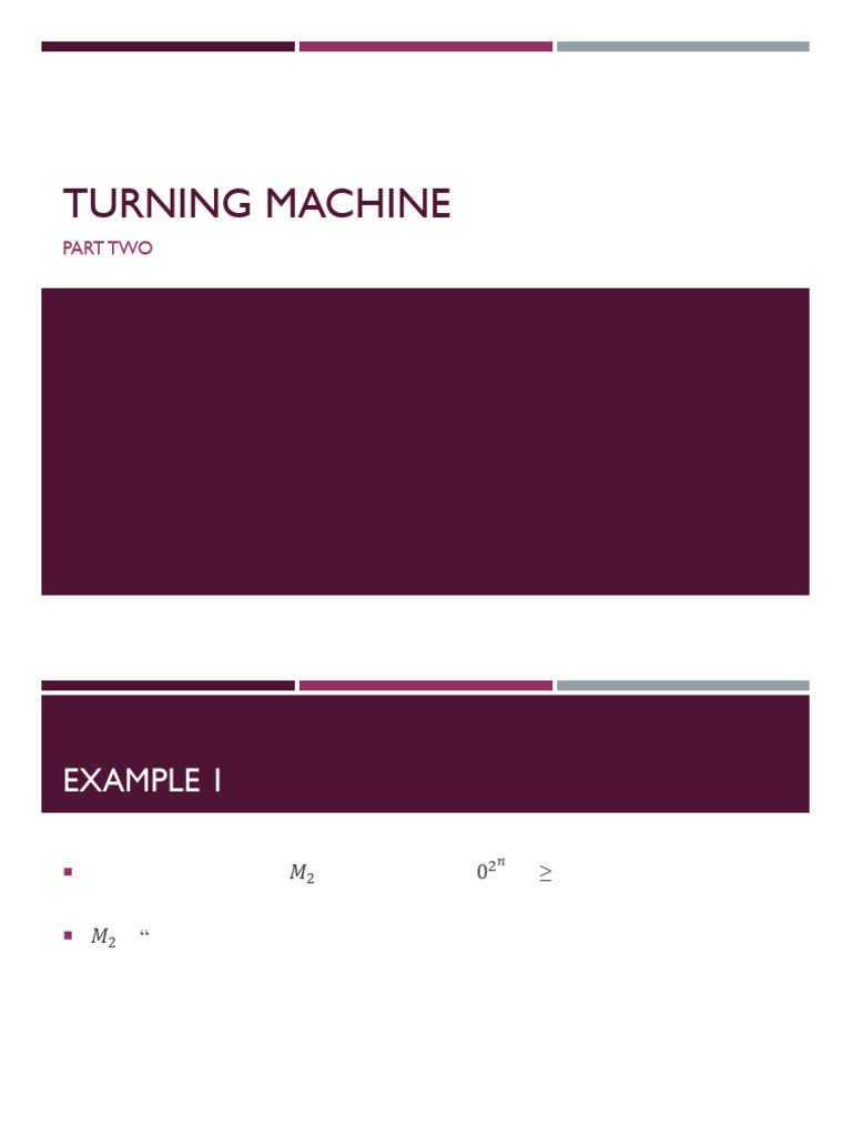 Turing Machine Examples and Algorithms | PDF | Algorithms | String ...