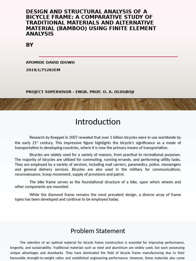 Bicycle Frame Material Comparison Study | PDF | Deformation ...