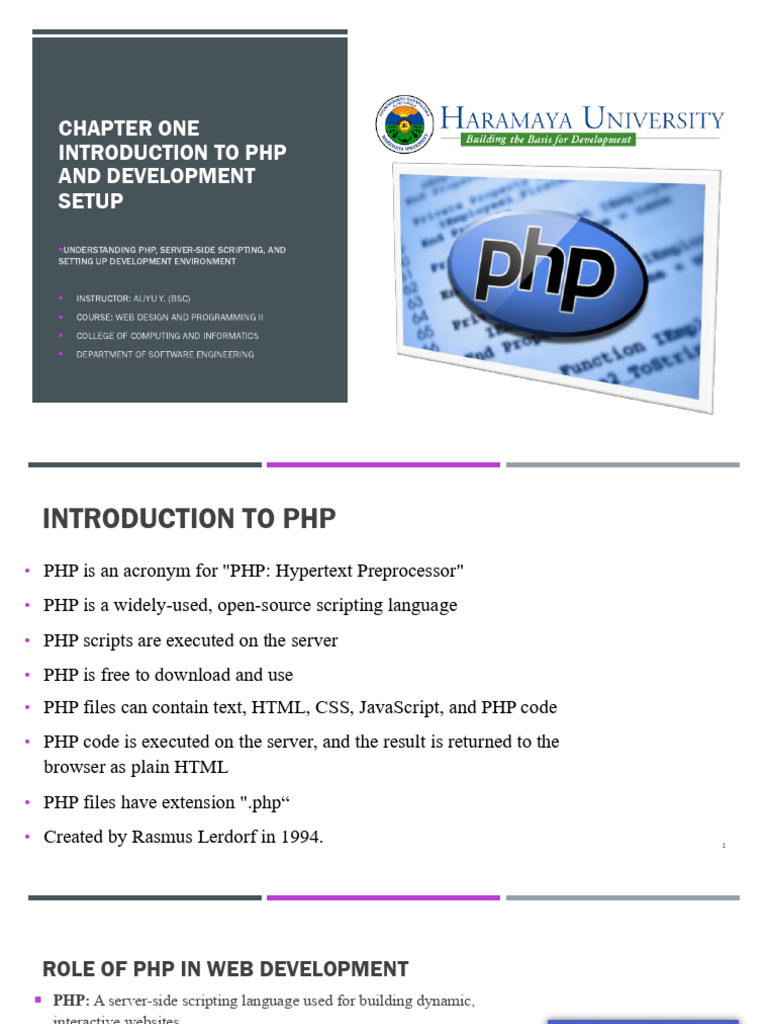 Chapter 1 | PDF | Php | Dynamic Web Page