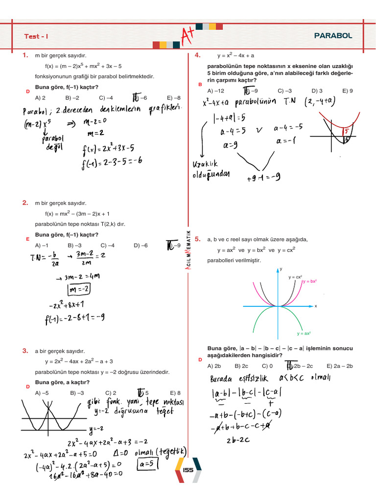 Understanding Parabolas in Mathematics | PDF