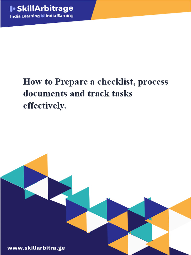 Effective Checklist Creation Guide | PDF | Computing