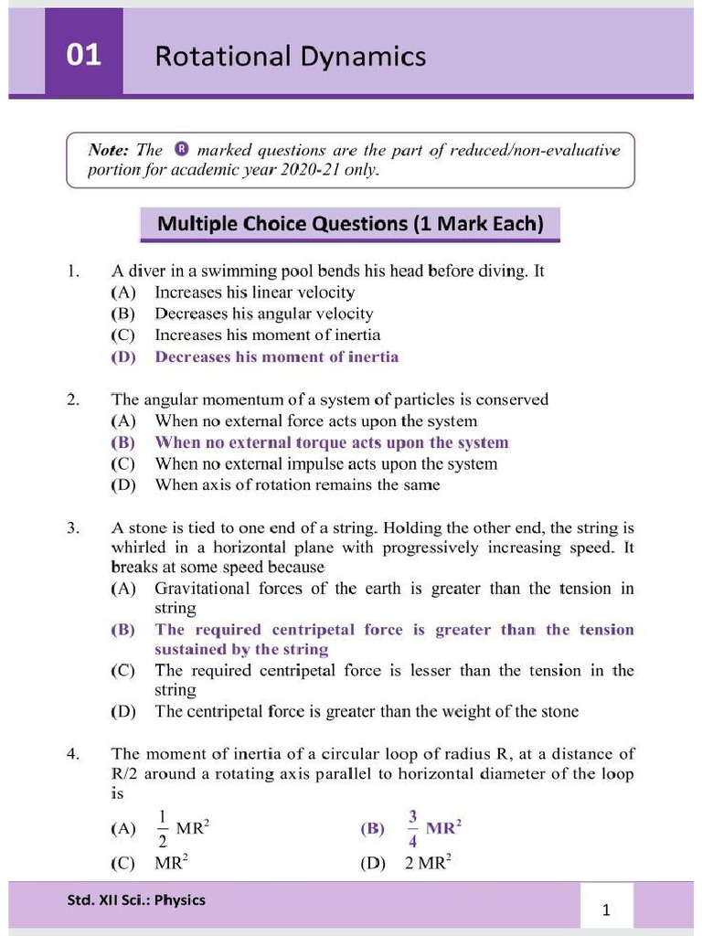 Physics QB Solutions | PDF