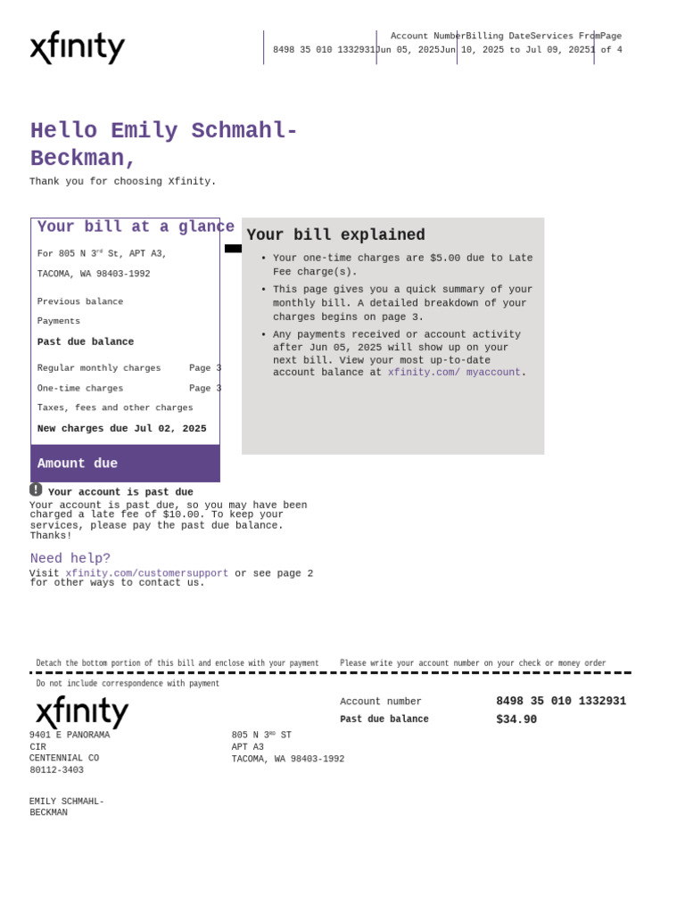 X Finity | PDF | Services (Economics) | Payments