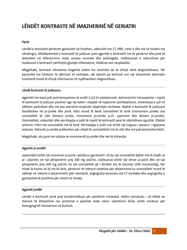 04 - Lendet Kontraste Ne Geriatri | PDF