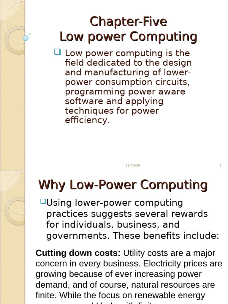 CH 5 | PDF | Electricity | Computer Science