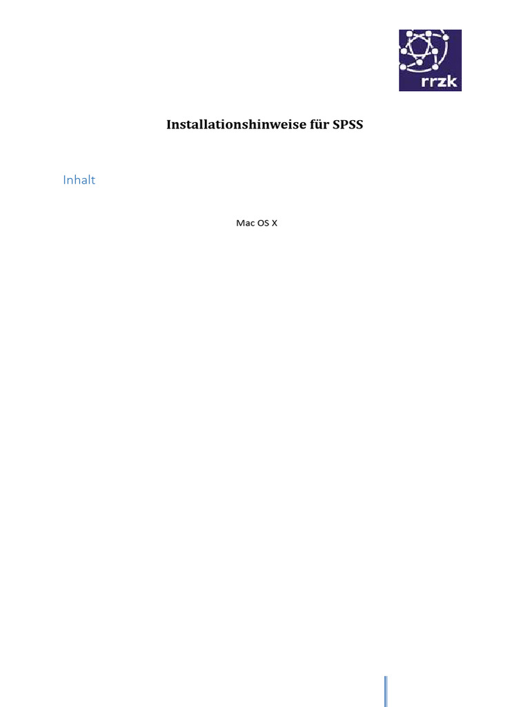 IBM-SPSS Installationsanleitung V4 | PDF