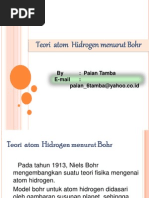 Download Teori Atom Hidrogen Menurut Bohr by Paian Tamba SN95809737 doc pdf