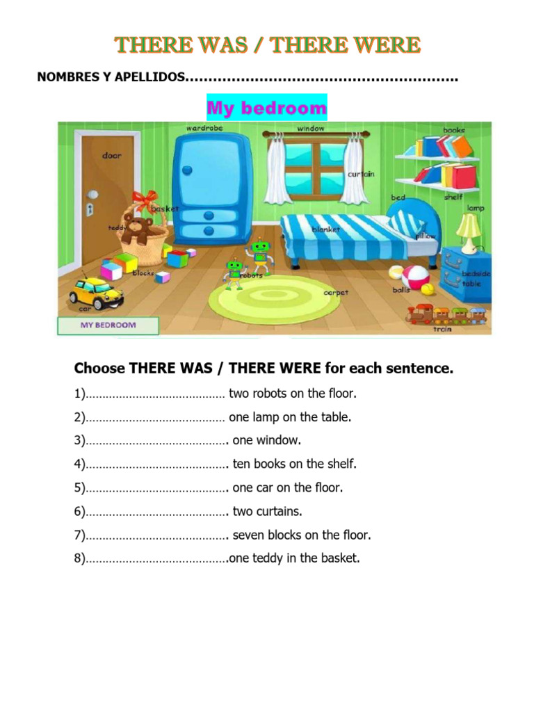 Fill in the Blanks: There Was/Were | PDF