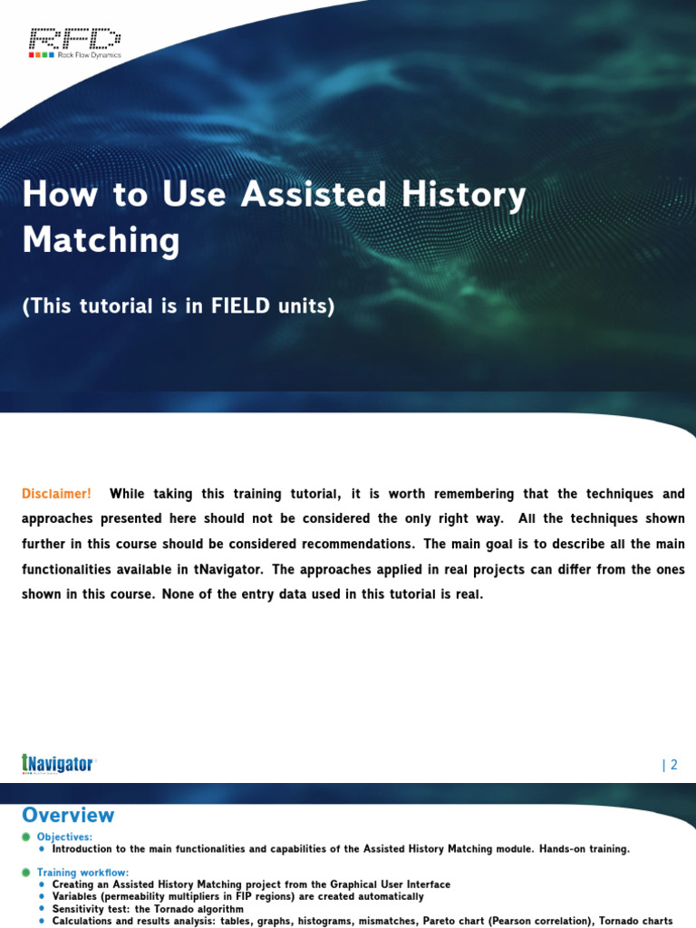 How To Use Assisted History Matching FIELD Units English | PDF | Loss ...
