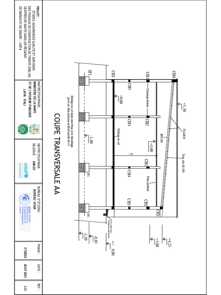 Plan de Détails Et de Coupe LOGEMENT Pour Bâtiment. | PDF | Maçonnerie ...